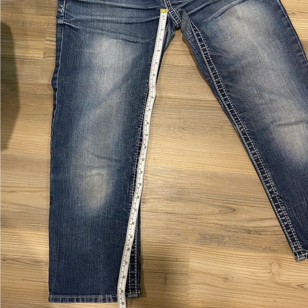 Hydraulic Gramercy Crop Low‎ Rise Jeans-Dark Wash/Sz 4 Women's Blue Jeans - Picture 8 of 10